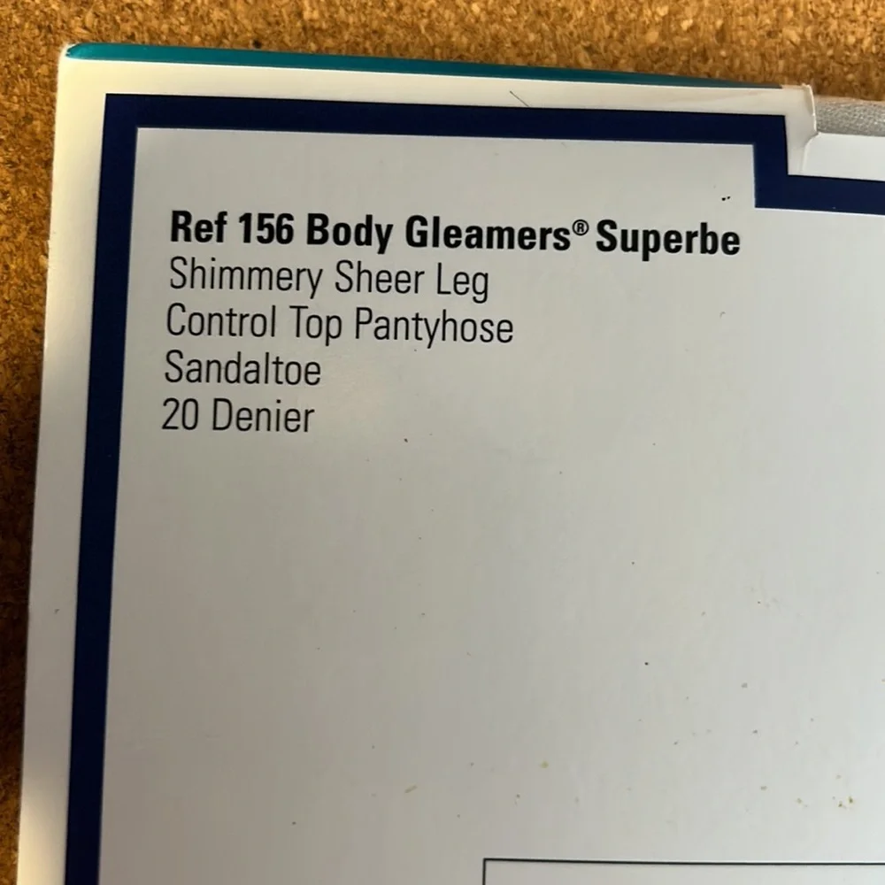 Givenchy Body Gleamers Superbe Shimmery Sheer Leg Control Top Pantyhose size C